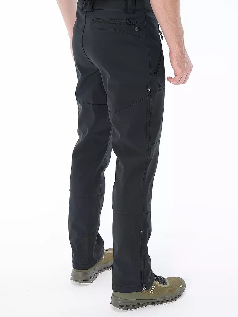 Maier Herren Softshell Wanderhose Adakit Schwarz